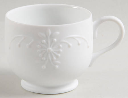 Manosque Satin (White) Footed Demitasse Cup