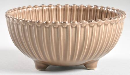 Pearl Cocoa Footed Dessert Bowl