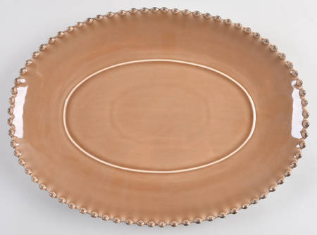 Pearl Cocoa 13" Oval Serving Platter