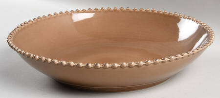 Pearl Cocoa 13" Round Serving Bowl