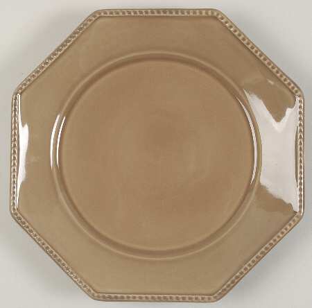 Pearl Cocoa Octagonal Salad Plate