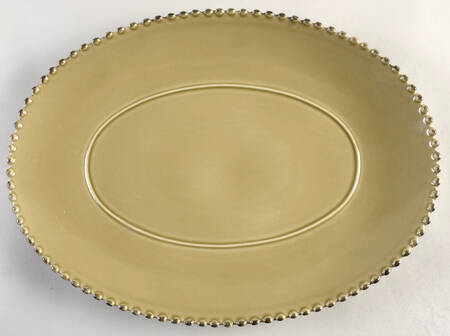 Pearl Green 16" Oval Serving Platter