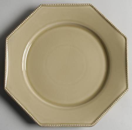 Pearl Green Octagonal Dinner Plate
