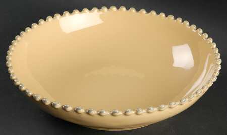 Pearl Yellow 9" Individual Pasta Bowl