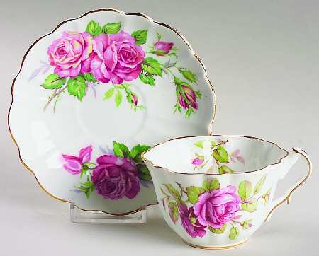 Old Rose Flat Cup & Saucer Set