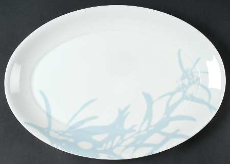 Mist 15" Oval Serving Platter
