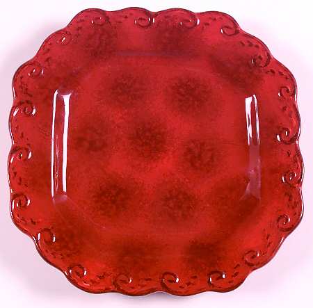 Pompeii Red Salad Plate