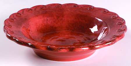 Pompeii Red Rim Soup Bowl