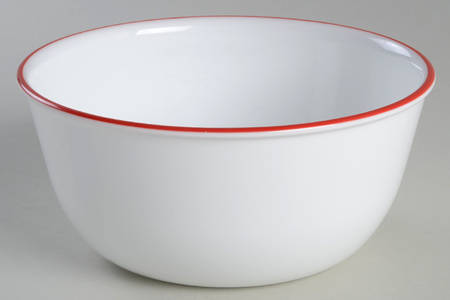 Red Hoops Super Soup/Cereal Bowl