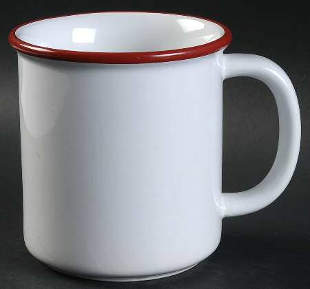 Red Hoops Mug