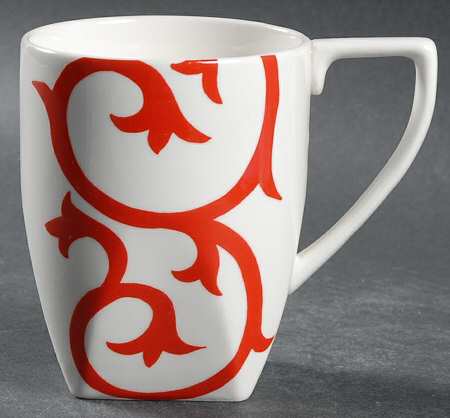 Scroll Red Mug