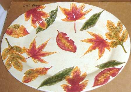 Foliage 14" Oval Serving Platter