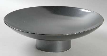 Ebony 9" Footed Bowl