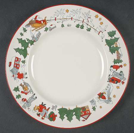 Family Christmas Salad Plate