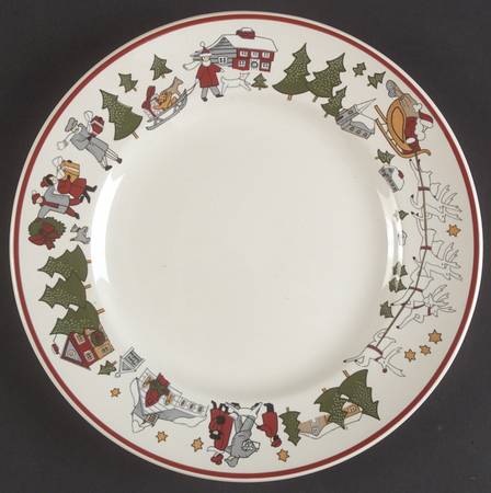 Family Christmas Salad Plate