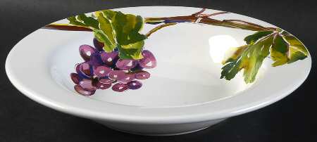 Entertaining Grapes 9" Individual Pasta Bowl