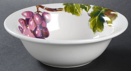 Entertaining Grapes Soup/Cereal Bowl
