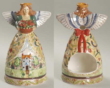 Angels Four Seasons Sculpted Votive Candleholder