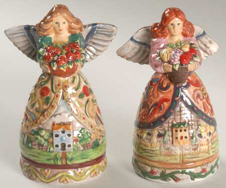 Angels Four Seasons Figural Salt & Pepper Set