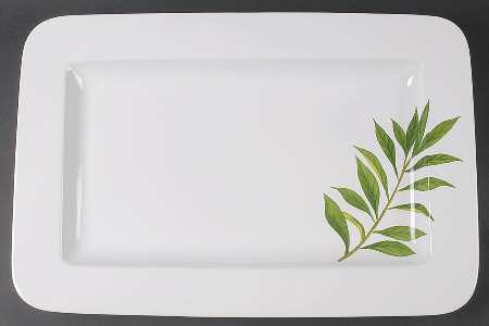 Culinary Herbs 21" Rectangular Serving Platter