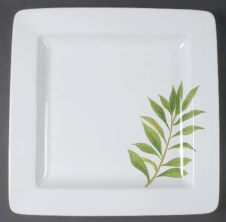 Culinary Herbs Square Service Plate (Charger)