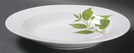 Culinary Herbs Large Rim Soup Bowl