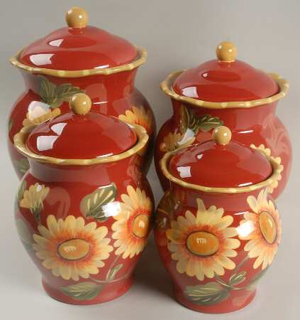 Fiori (4 Piece) Canister Set (Box Set)