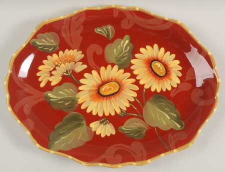 Fiori 18" Oval Serving Platter