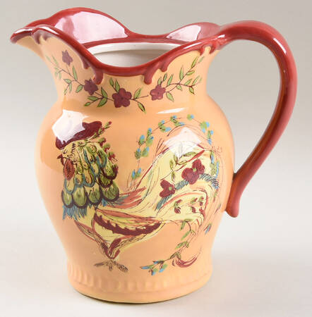 Provence Rooster 48 Oz Pitcher, No Lid