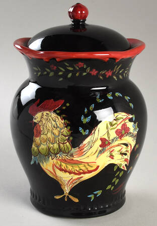 Provence Rooster Small Canister & Lid