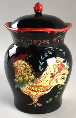 Provence Rooster Large Canister & Lid