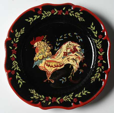 Provence Rooster Salad/Dessert Plate