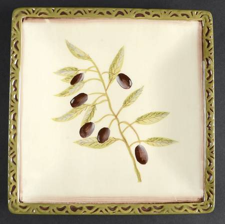 Santorini Square Salad Plate