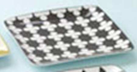 Museo Mundo Black and White 10" Square Serving Platter