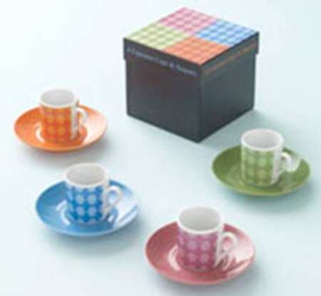 Museo Mundo Floral Espresso Cup and Saucer Set