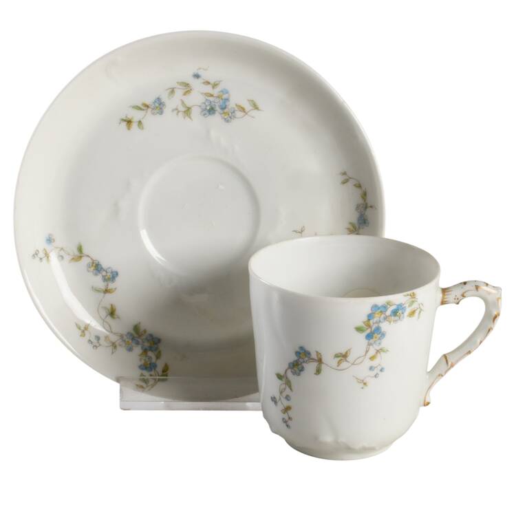 CHF1436 Flat Demitasse Cup & Saucer Set