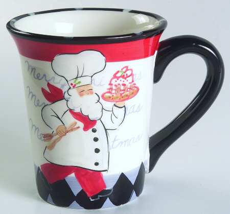Gourmet Chef Santa Mug