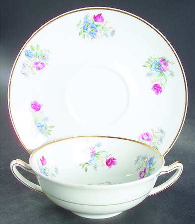 CHF1440 Flat Cream Soup Bowl & Saucer Set