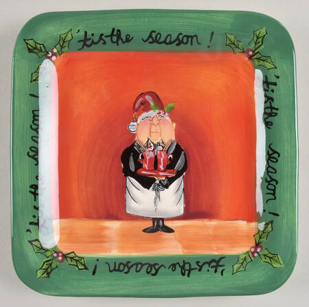 Tis the Season Square Salad Plate