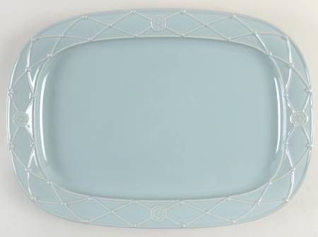 Meridian Blue 17" Rectangular Serving Platter