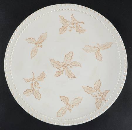 Winter Holly Luncheon Plate