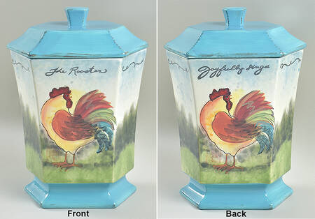 Rooster, The Extra Large Canister & Lid