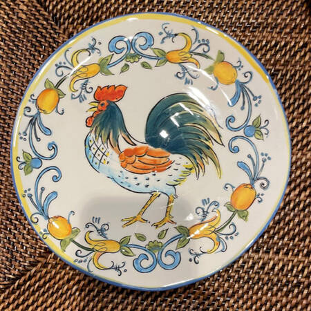 Rooster Salad Plate