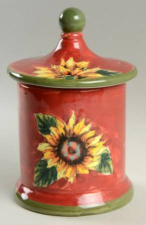 Sunflower Small Canister & Lid