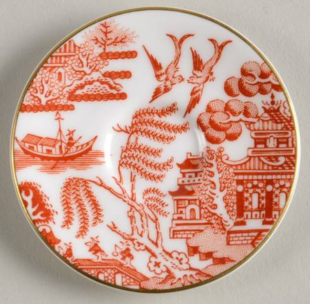 Willow Red Miniature Saucer