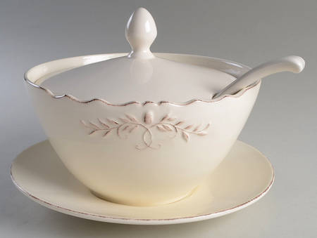 Josephine Tureen & Lid w/Ladle & Underplate