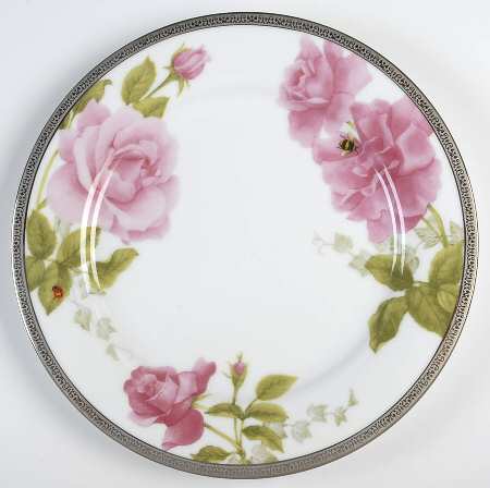 Rose Buffet Platinum Salad/Dessert Plate