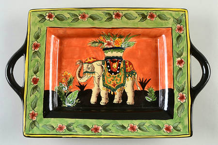 West Indies 13" Handled Tray