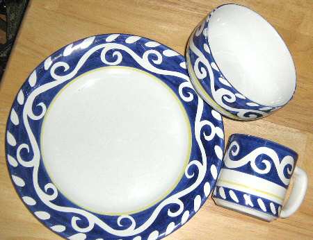 Mikonos Dinner Plate