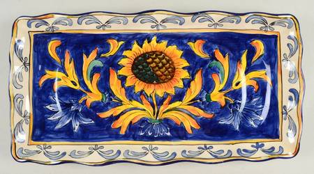 Tuscan Sunflower 17" Rectangular Serving Platter